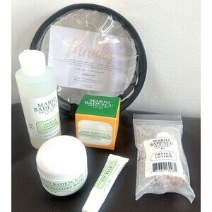 Mario Badescu 5 Piece Full Size Skincare Bundle Moisturizer Cleanser Lip Balm